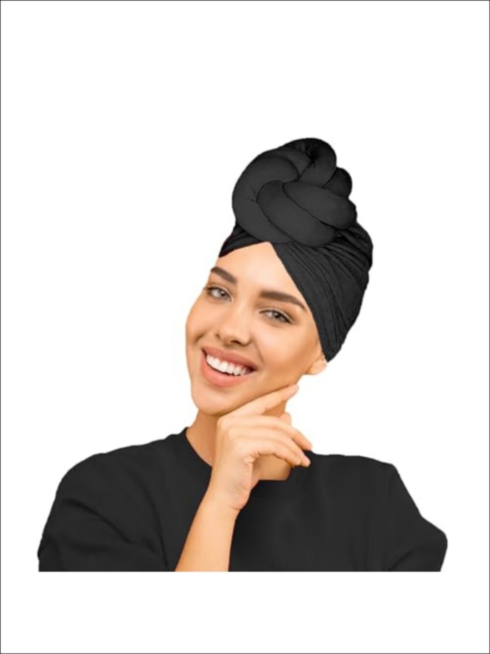 Women Pre-Tied Turban Head Wrap Beanie African Knot Hat